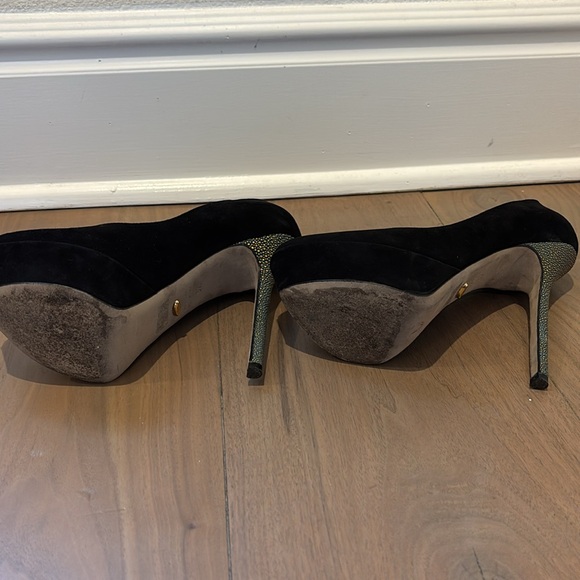 SERGIO ROSSI BLACK HEELS - Picture 12 of 13